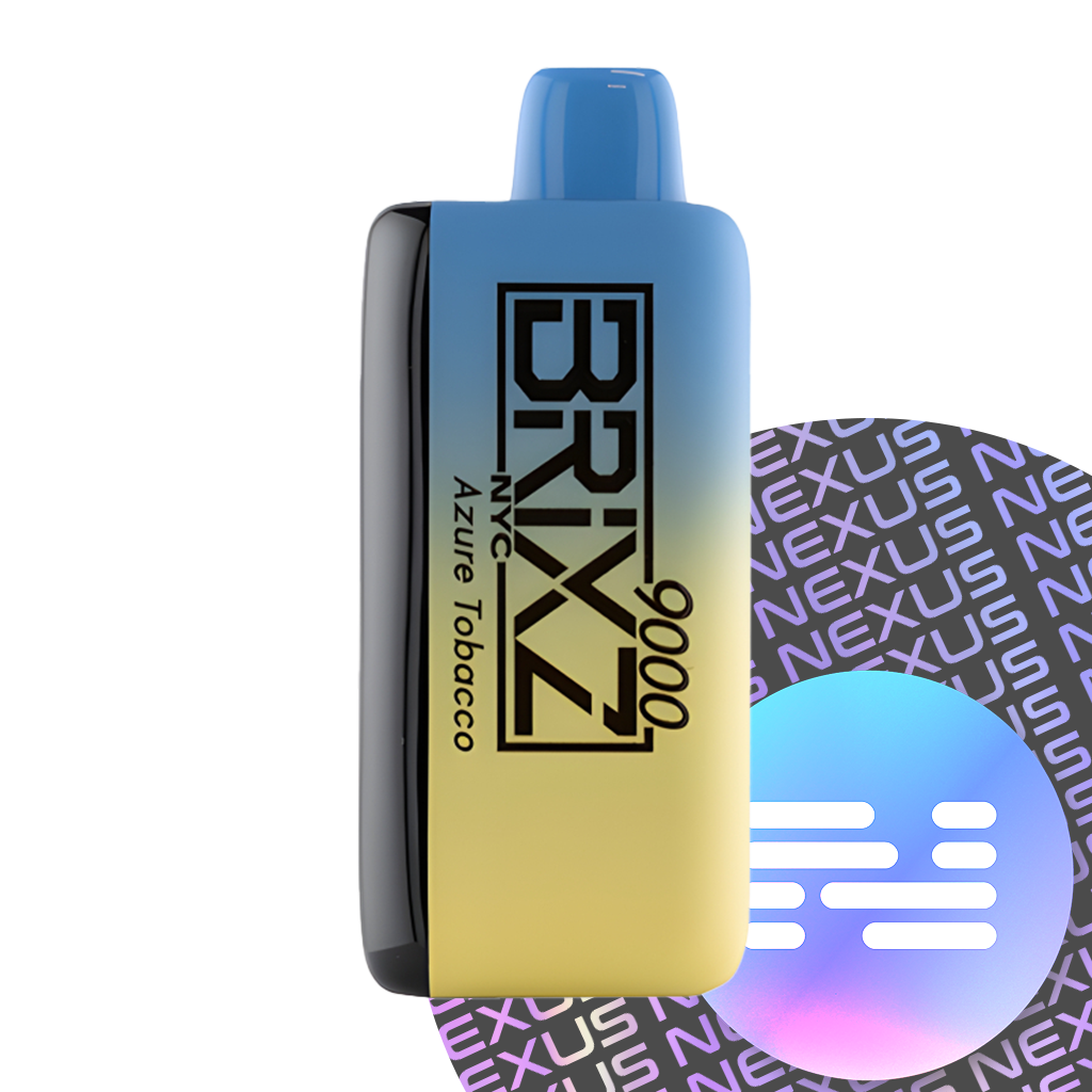 Azure Tobacco Brixz Bar NYC Disposable Vape 9000 Puff
