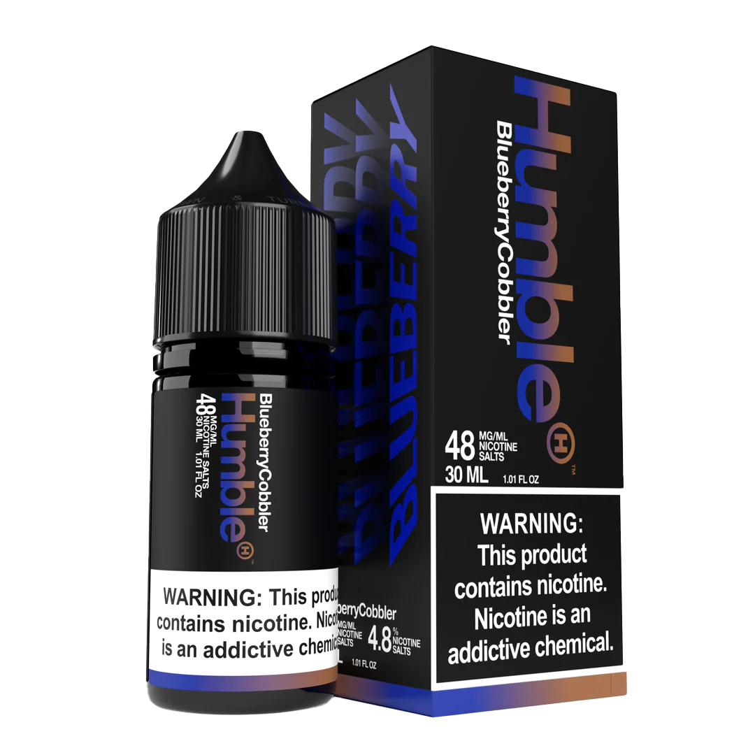 Humble Salt Nicotine E-Liquid 30 ML Vape Juice - Blueberry Cobbler (Humble Crumble)