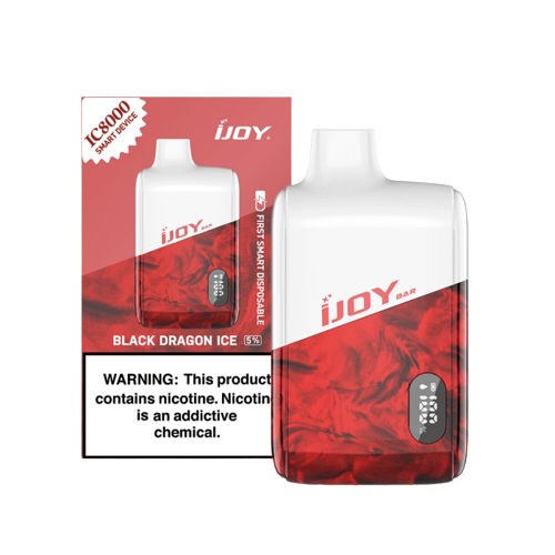 iJoy Bar IC8000 Disposable Smart Vape 8000 Puffs - Black Dragon Ice