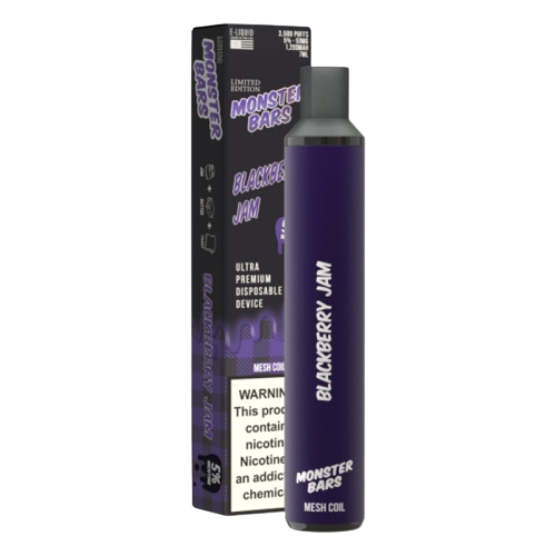 Monster Bar 3500 5% Disposable Non Re-chargeable Vape - Blackberry Jam