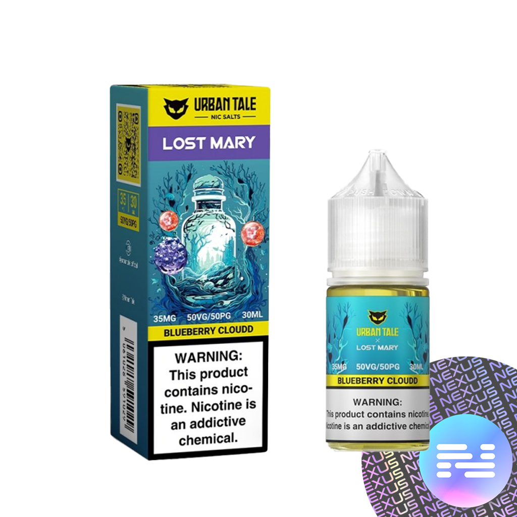 Blueberry Cloudd Urban Tale E-Liquid by Lost Mary