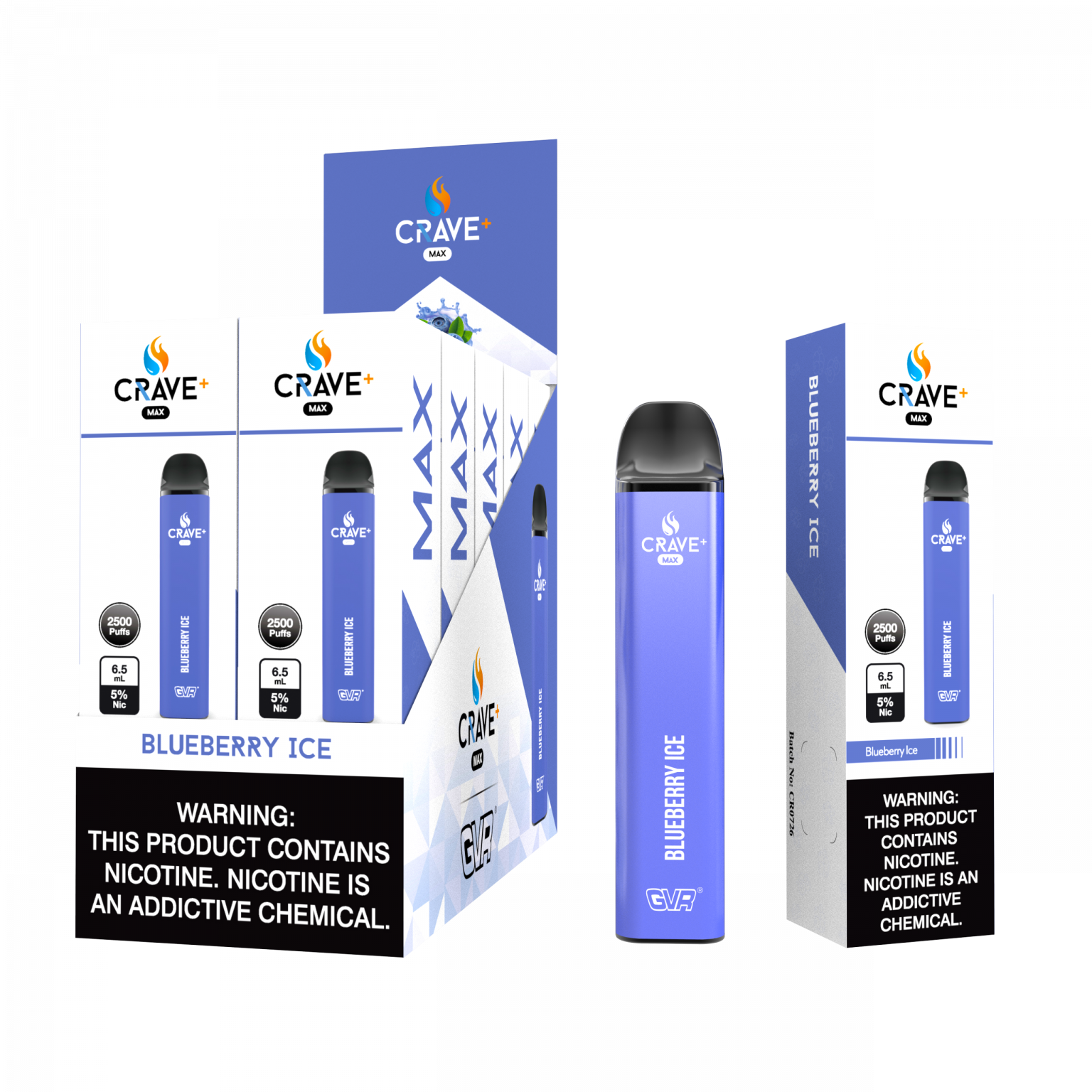 Crave Max 2500 Blueberry Ice