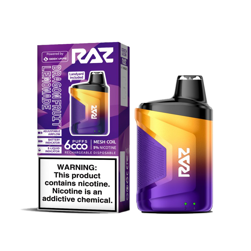 Raz CA6000 Vape - Dragonfruit Lemonade