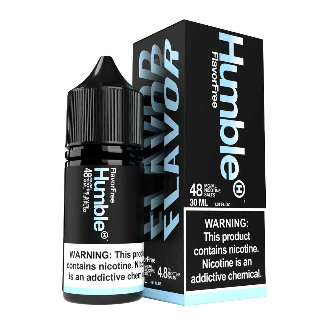 Humble Salt Nicotine E-Liquid 30 ML Vape Juice - Flavor Free