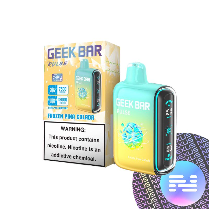 Frozen Pina Colada Geek Bar Pulse 15000 Puffs Disposable Vape