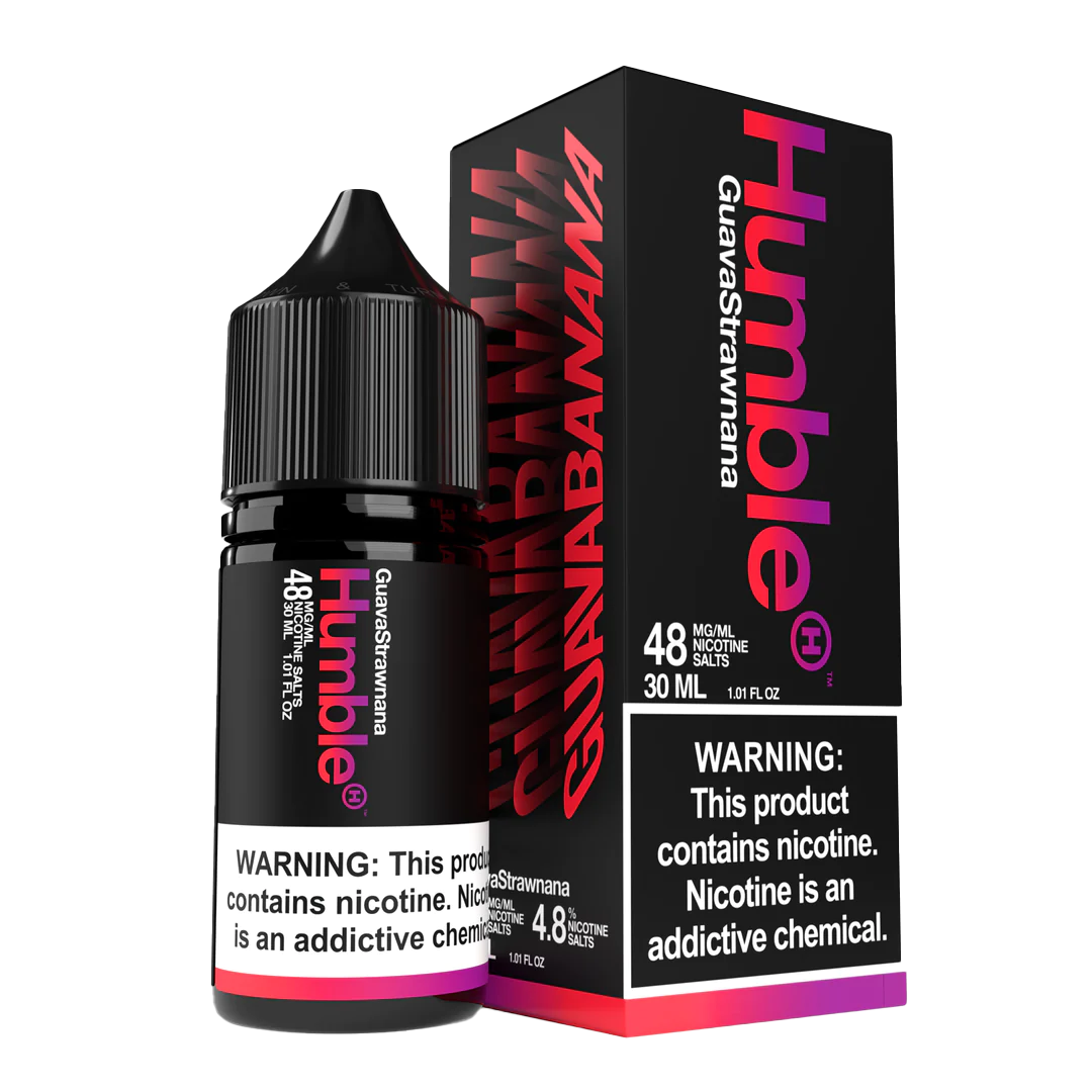 Humble Salt Nicotine E-Liquid 30 ML Vape Juice - Guava Strawnana (Guava Khan)