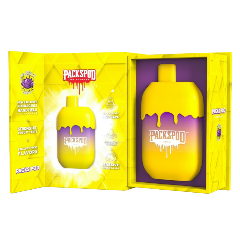 Packspod Disposable Vape 5000 Puffs by PackWoods - Grape Swish