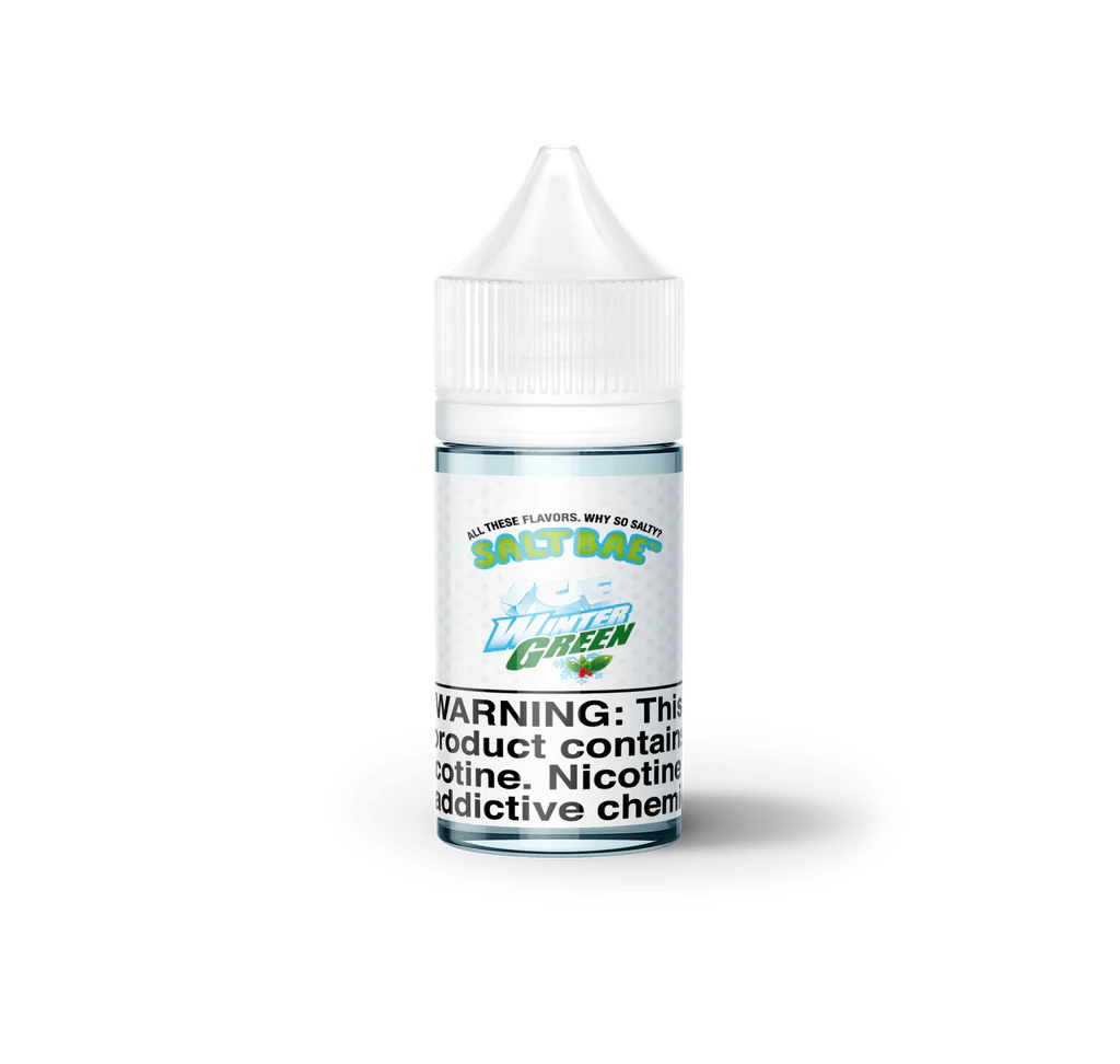 Salt Bae 50 Salt Nic E-Liquid Vape Juice - Iced Winter Green