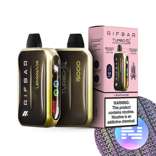 Lemonade Rif Bar Turbo-X Disposable Vape 15000 Puff