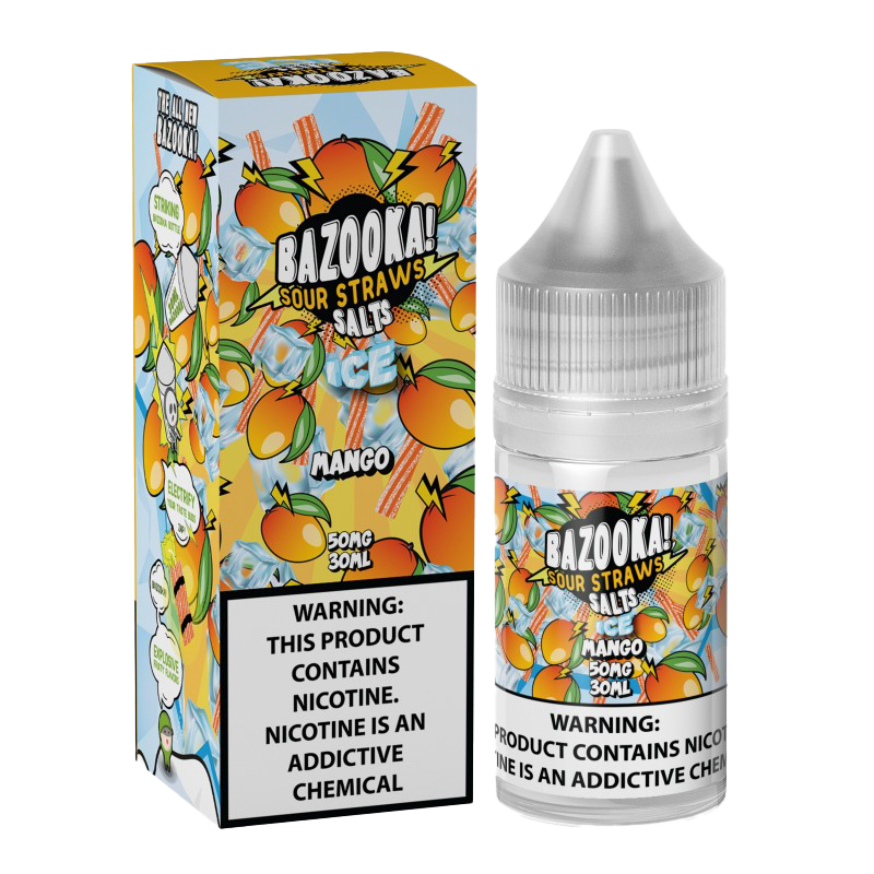 Bazooka Sour Straws E-Liquid 30 ML Vape Juice - Mango Ice