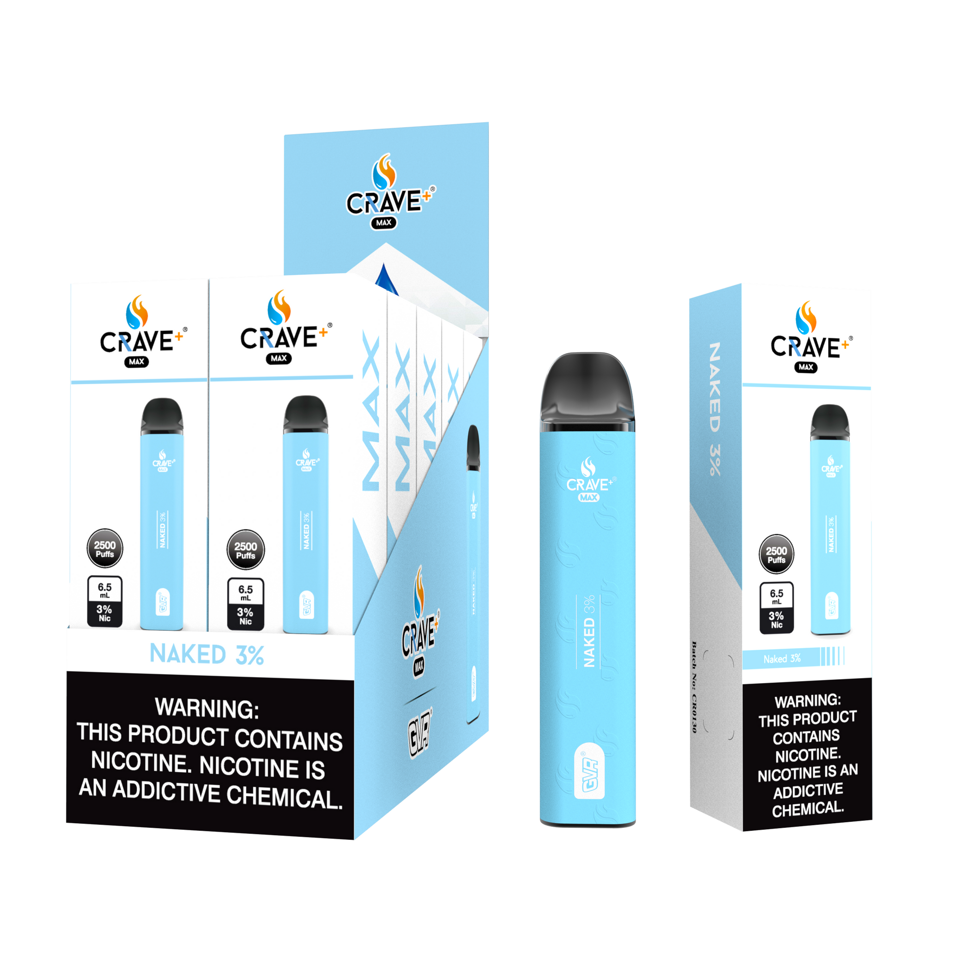 Crave Max 2500 Naked 3%