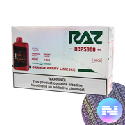 Orange Berry Lime Ice RAZ DC25000 Disposable Vape