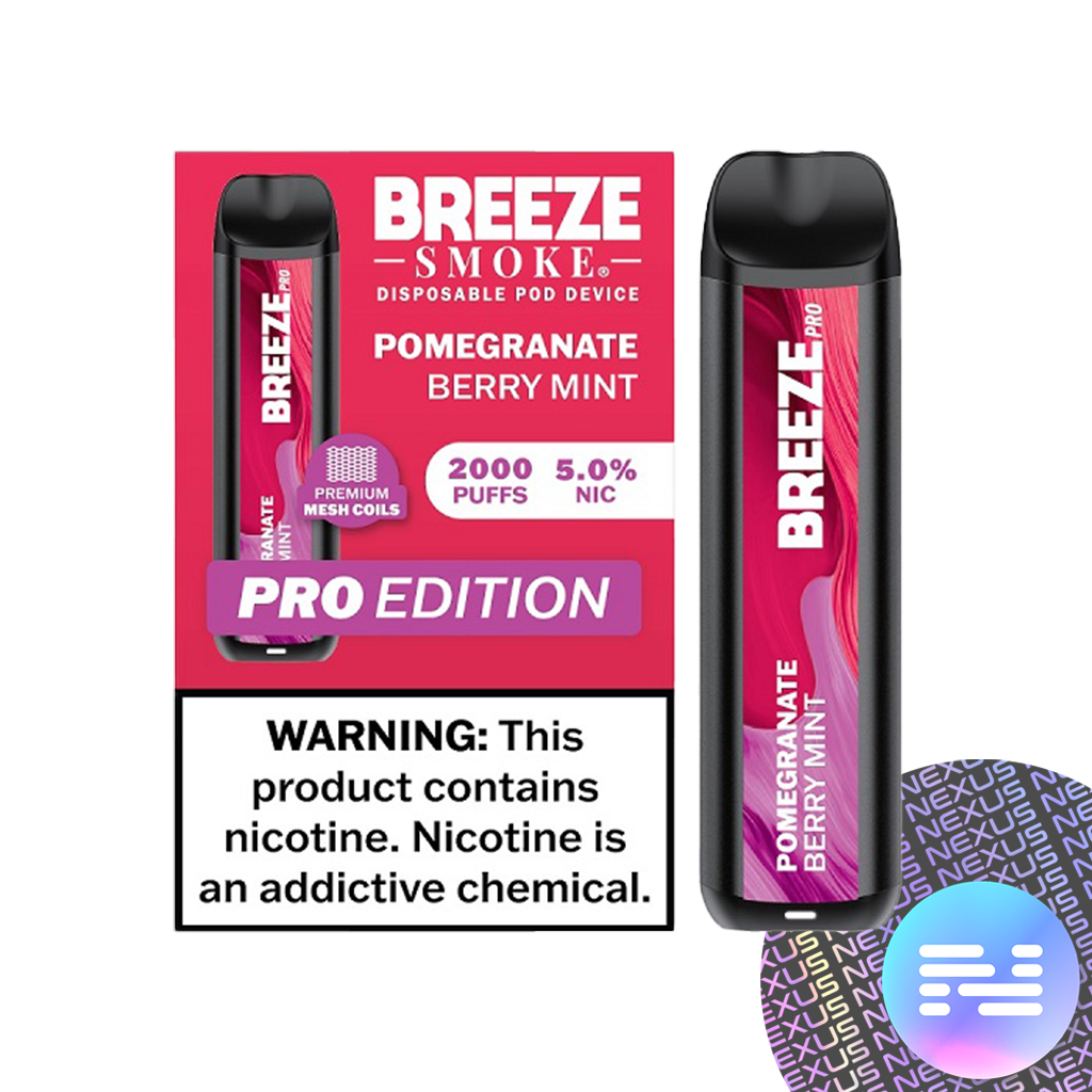 Pomegranate Berry Mint Breeze PRO 2000 Disposable Vape