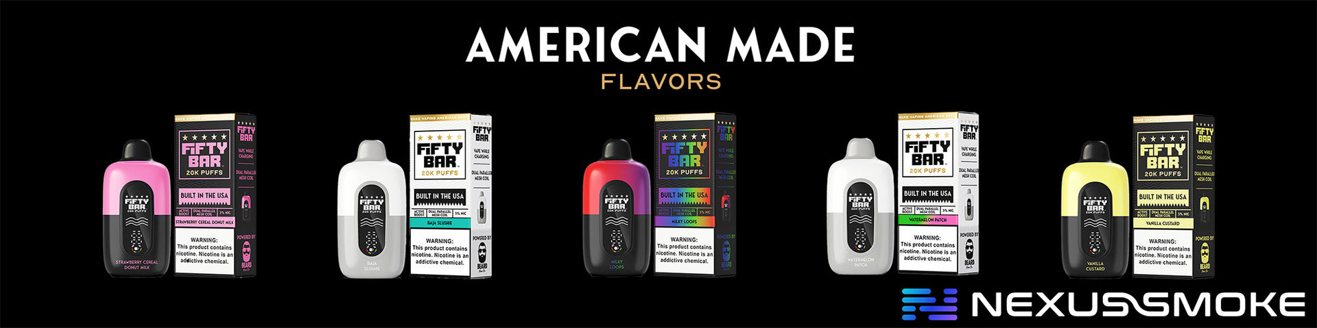 Product Banner WEB Fifty Bar 20000 Disposable Vape