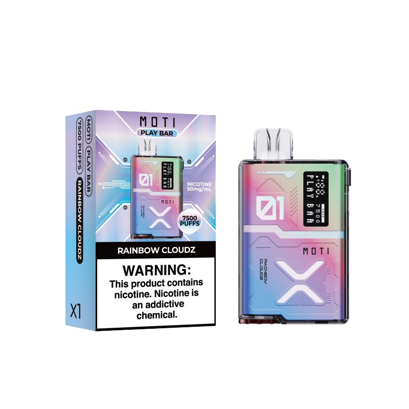 MOTI Play Bar 7500 Disposable Vape - Rainbow Cloudz