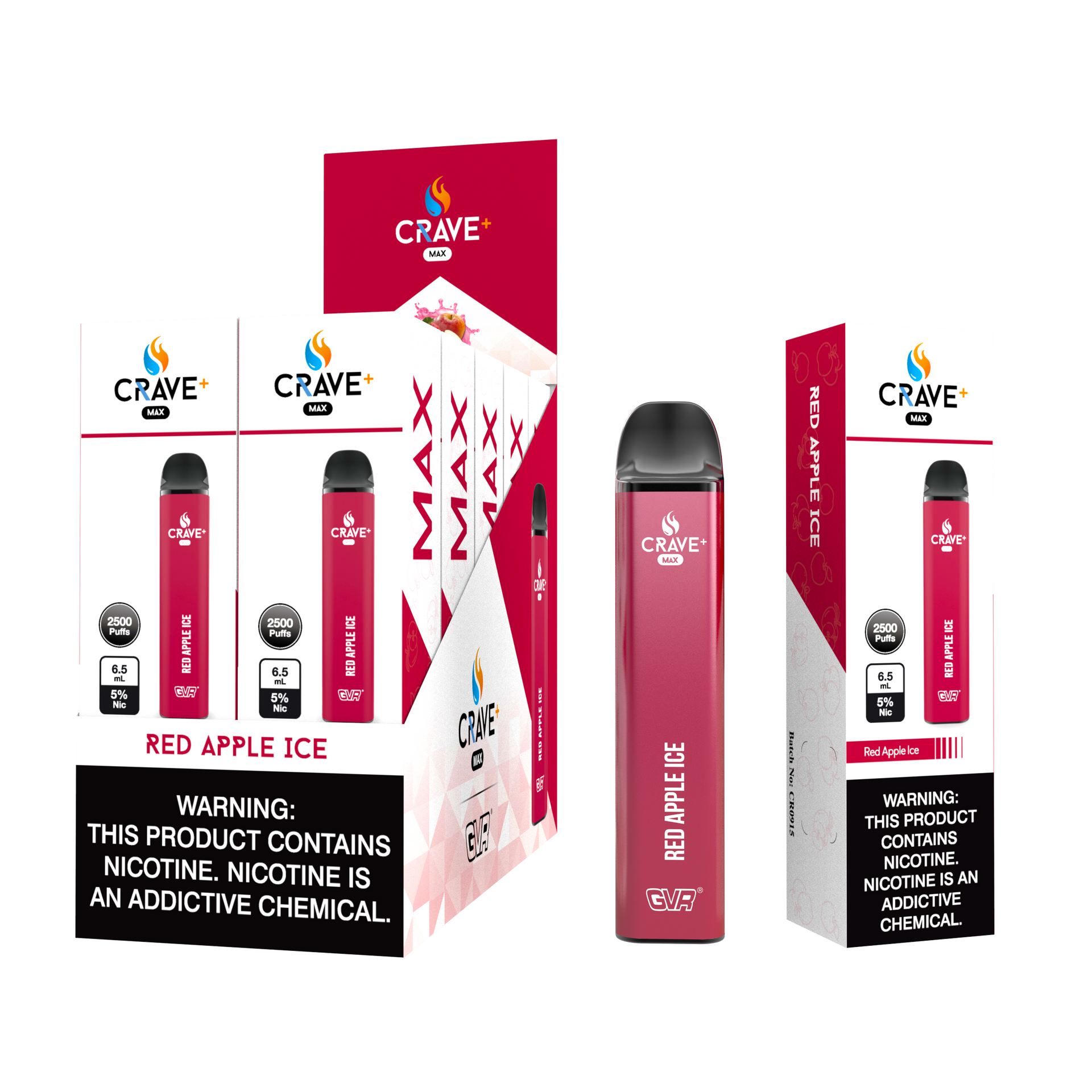 Crave Max 2500 Red Apple Ice