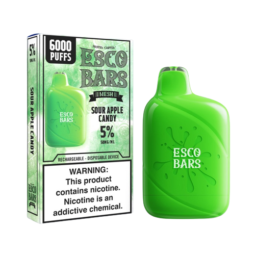 Esco Bar 6000 - Sour Apple Candy