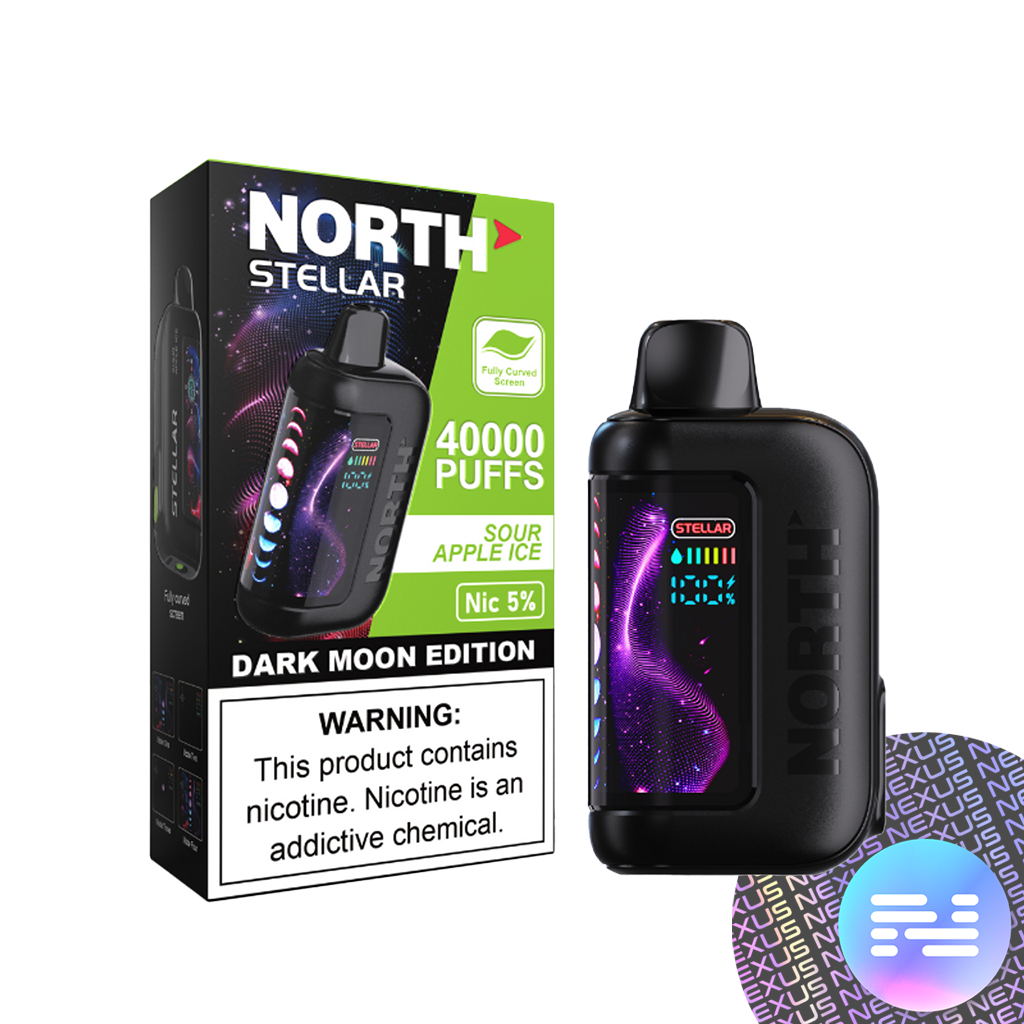 Sour Apple Ice North STELLAR 40K Disposable Vape