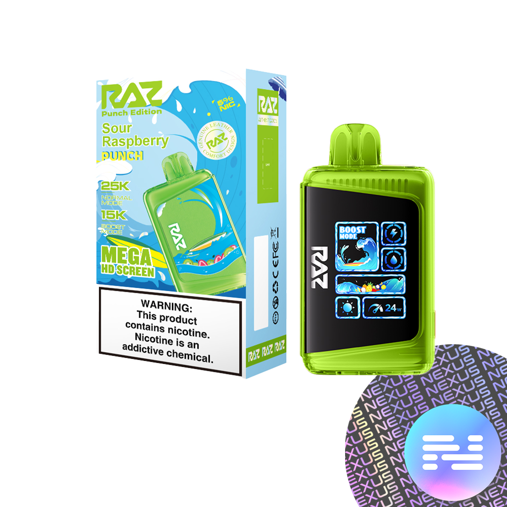 Sour Raspberry Punch RAZ LTX 25000 PUNCH Edition Disposable Vape