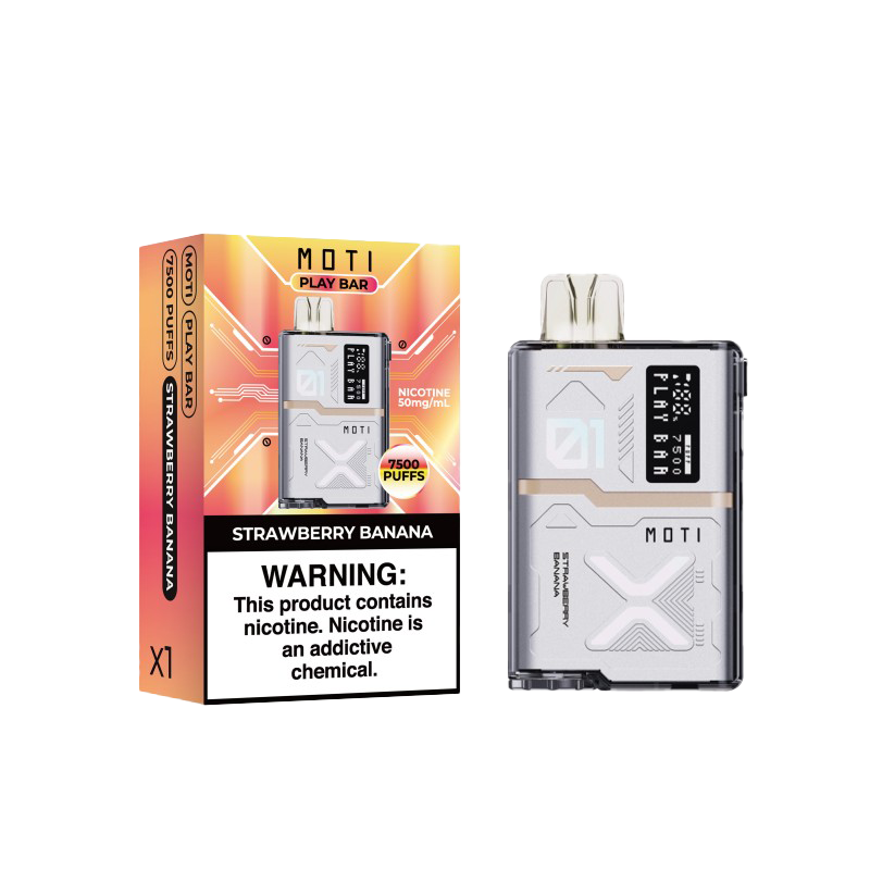 MOTI Play Bar 7500 Disposable Vape - Strawberry Banana
