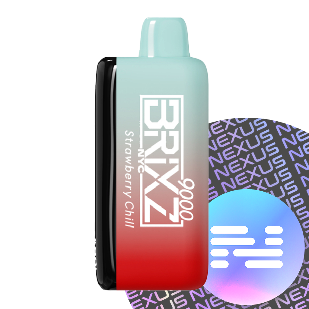 Strawberry Chill Brixz NYC Disposable Vape