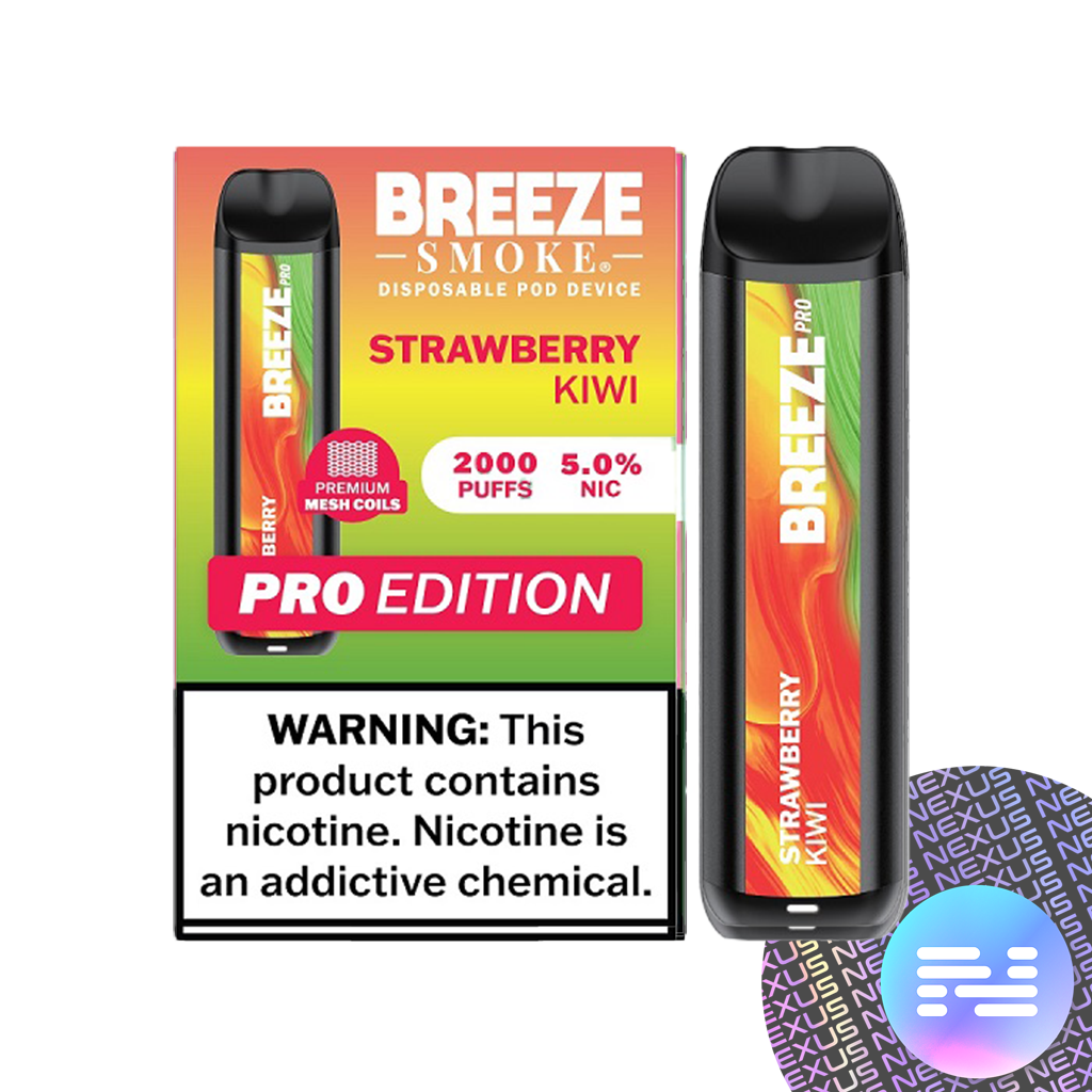 Strawberry Kiwi Breeze PRO 2000 Disposable Vape