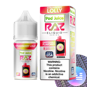 Strawberry Lolly RAZ x Pod Juice E-Liquid