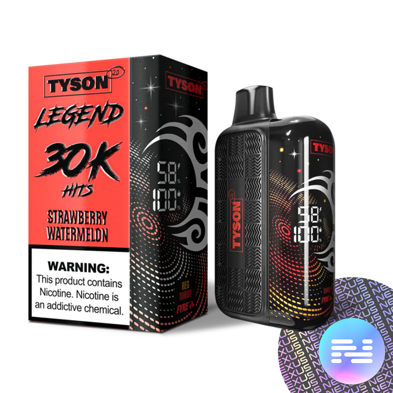 Strawberry Watermelon Tyson Legend 30000 Disposable Vape