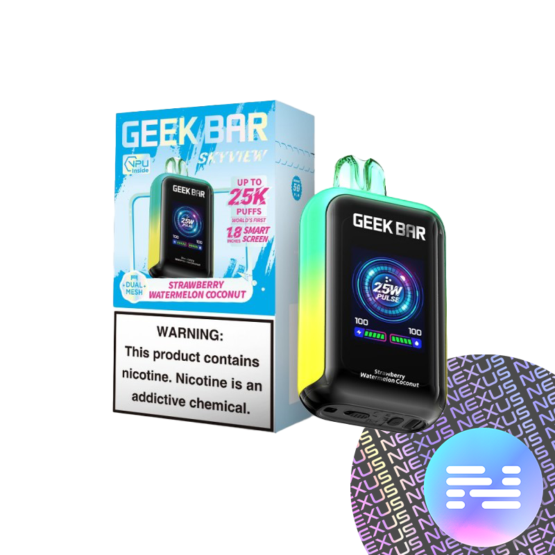 Strawberry Watermelon Coconut Geek Bar Skyview 25000 Disposable Vape