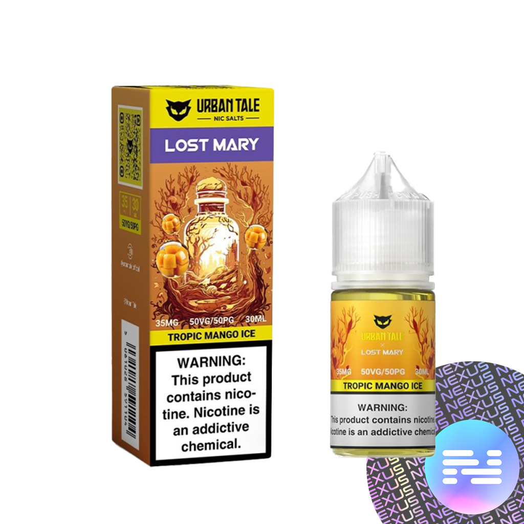 Tropic Mango Ice Urban Tale E-Liquid by Lost Mary