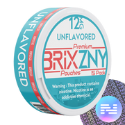 Unflavored 12 MG BRIXZNY Nicotine Pouches