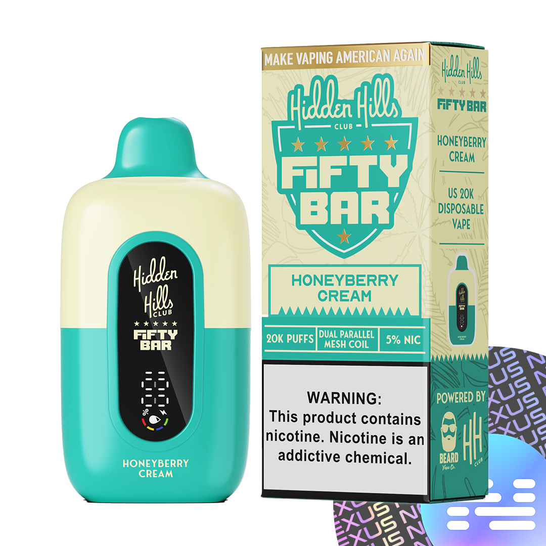 Honeyberry Cream Fifty Bar 20000 Disposable Vape