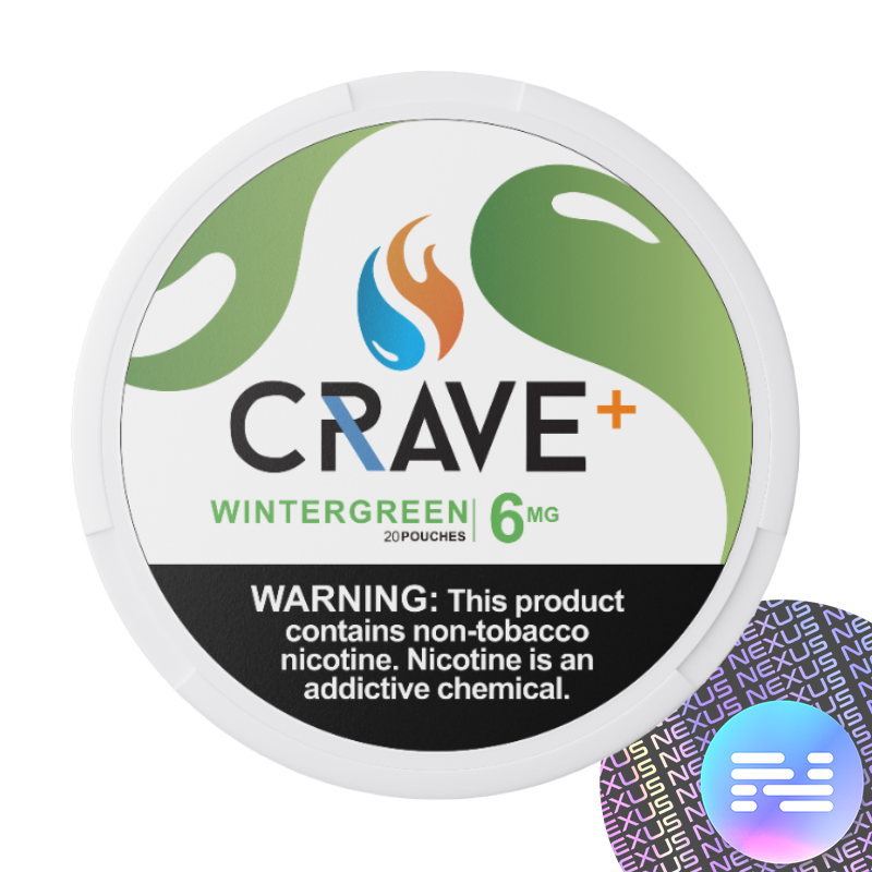 Wintergreen 6MG Crave Plus Nicotine Pouches