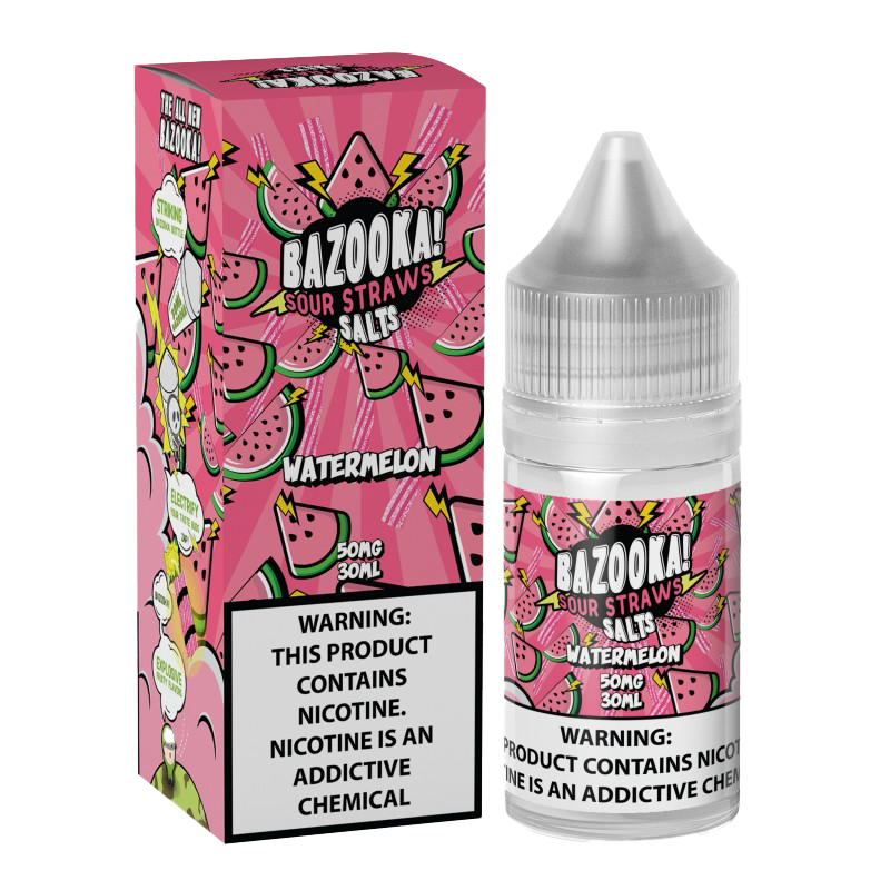 Bazooka Sour Straws E-Liquid 30 ML Vape Juice - Watermelon