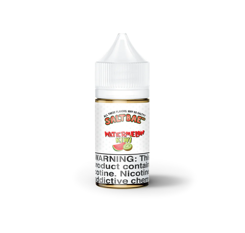 Salt Bae 50 Salt Nic E-Liquid Vape Juice | Free Shipping On All Vapes - Watermelon Kiwi